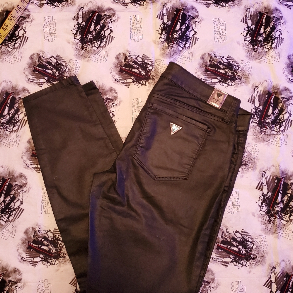 Guess  shiny skinny  mid rise jeans